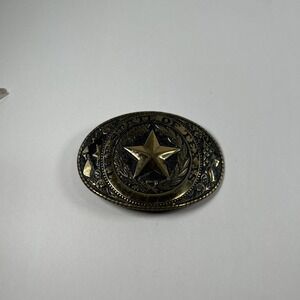 vintage bergamot belt buckle The State Of Texas Star USA Patrol
